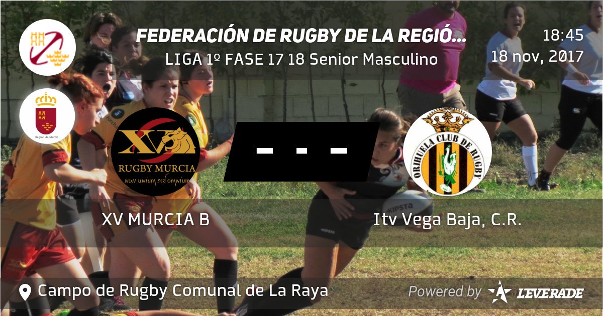 FERUGBYMURCIA (@ferrmur) on Twitter photo Pronóstico para mañana: #rugby concentrado en La Raya #murcia y en #torresdecotillas. Con <a href="/XVRugbyMurcia/">XV Rugby Murcia</a> <a href="/Rugbylorca/">Club de Rugby Lorca</a> <a href="/rugbysqualos/">Rugby Squalos</a> <a href="/OrihuelaRugby/">OrihuelaRugby</a> y @CURMurcia . Haga viento, frio, lluvia o sol #rugbyenmurcia Pronóstico para mañana: #rugby concentrado en La Raya #murcia y en #torresdecotillas. Con <a href="/XVRugbyMurcia/">XV Rugby Murcia</a> <a href="/Rugbylorca/">Club de Rugby Lorca</a> <a href="/rugbysqualos/">Rugby Squalos</a> <a href="/OrihuelaRugby/">OrihuelaRugby</a> y @CURMurcia . Haga viento, frio, lluvia o sol #rugbyenmurcia