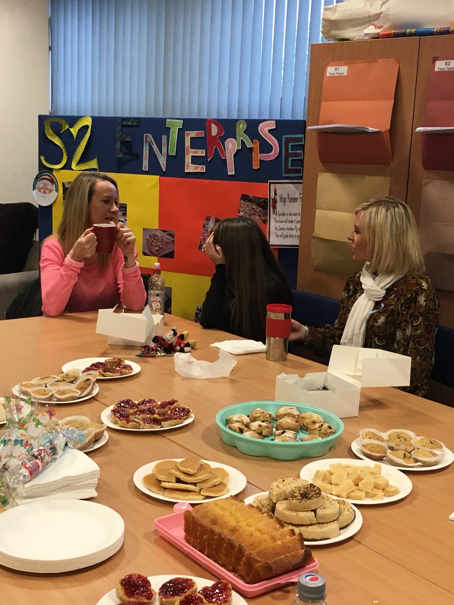 Fantastic coffee morning with the S2 nurture group parents &amp; carers. The kids where showcasing they fantastic enterprise goodies they had made over the last few weeks. Well done guys