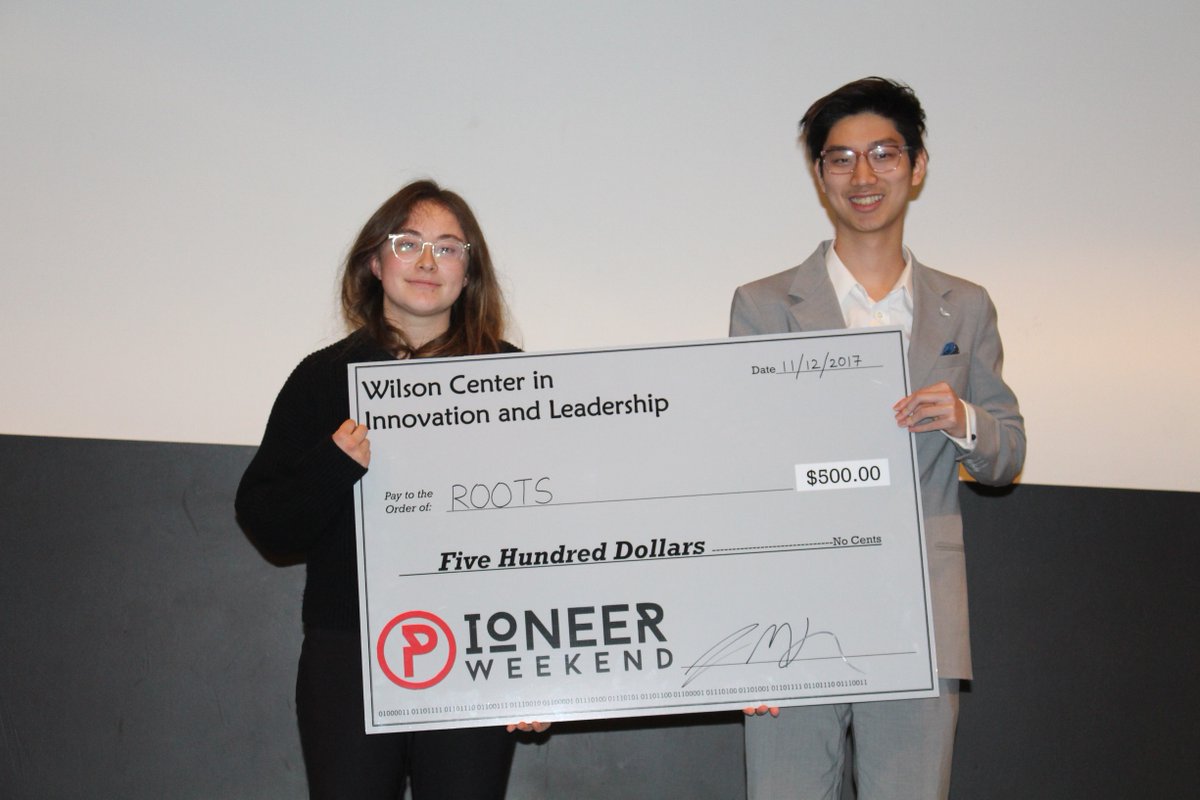 WilsonGrinnell's tweet photo. Congratulations to DSRPTN (1st Place), Doorways (2nd Place) and Roots (3rd Place) for winning this year's Pioneer Weekend Competition!

We'd also like to thank the other teams who participated and showcased their innovative projects to the Grinnell community. https://t.co/Oh3DXiFKnn