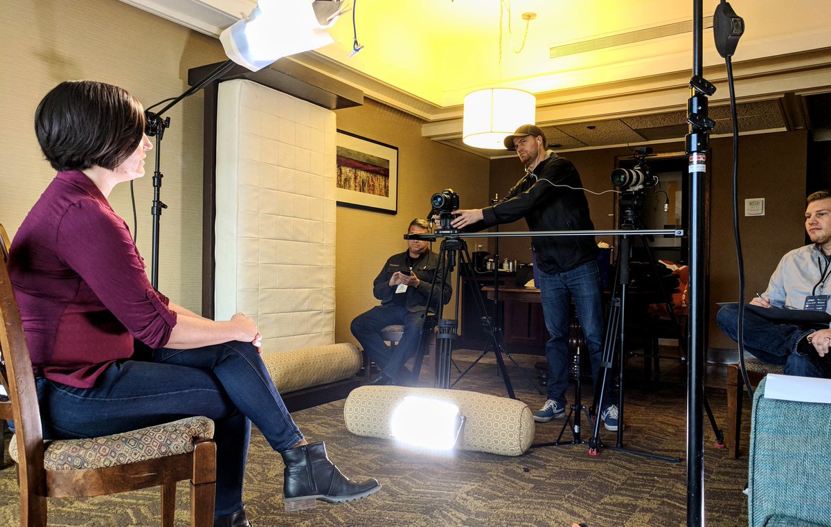 brewerysoftware's tweet photo. Behind the scenes at #orchestrate2017: interviewing @cruxbrew's CFO Stephanie McVey about how she utilizes OBeer to #levelup their #brewery https://t.co/9pgUd00g7o