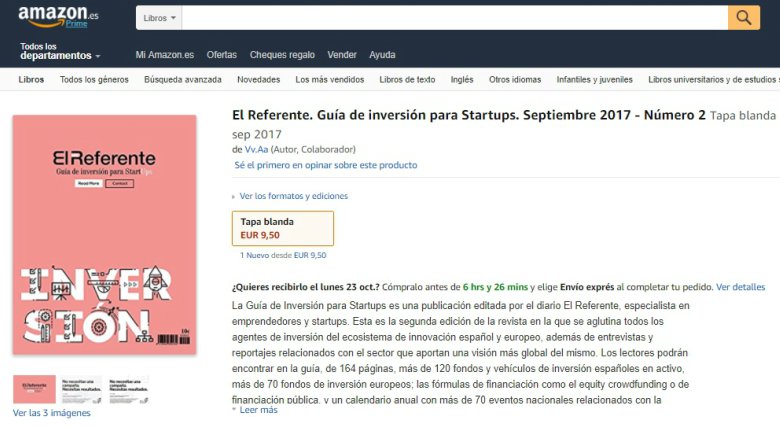 ElReferente_tec's tweet photo. La II Guía de Inversión para startups de El Referente ya está disponible en Amazon - https://t.co/r8ji0zWe83 https://t.co/mlAmCXlMMY
