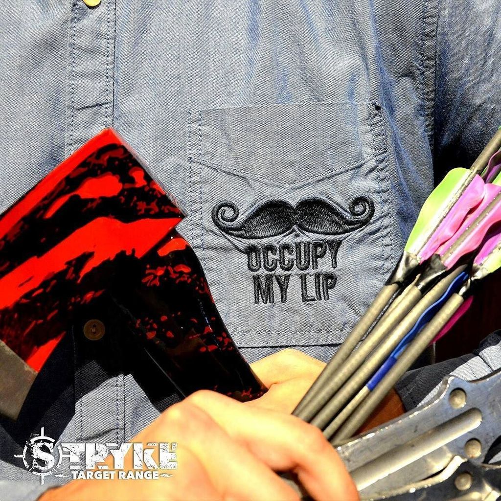 StrykeRange's tweet photo. Reminder to💈#ShowUsYourMo using our SnapChat filter Friday & Saturday. Help spread awareness of men's health issues while you enjoy Axe Throwing, Knife Throwing, Archery and MORE in Brampton & Toronto! https://t.co/nYa2ij3giE https://t.co/R4kjDKhyPO