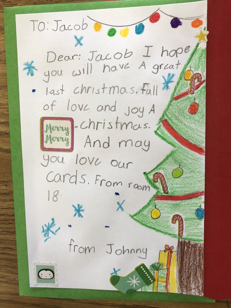 mrsrose_carlton's tweet photo. Sending love to Jacob! #CardsForJacob #servicelearning #usdLearns #carltonusd https://t.co/xnLrOjxkci