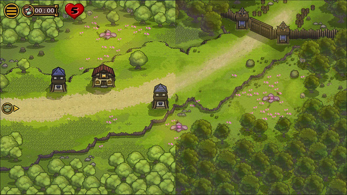 MightyFrogUY's tweet photo. before and after, always improving 
#digitalart #indiegame #leveldesign #gamedev #madewithunity @RedJyn https://t.co/oGyP73ogO2