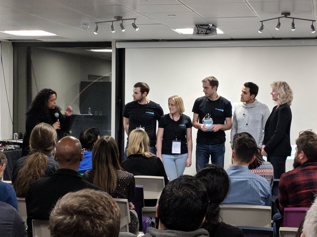 trevisan_giulia's tweet photo. Second prize awarded to @moneyhubapp for the Biggest Customer Problem Solved!!! CONGRATULATIONS!!! #BuildAnOpenBank https://t.co/5iiV9N3bM5