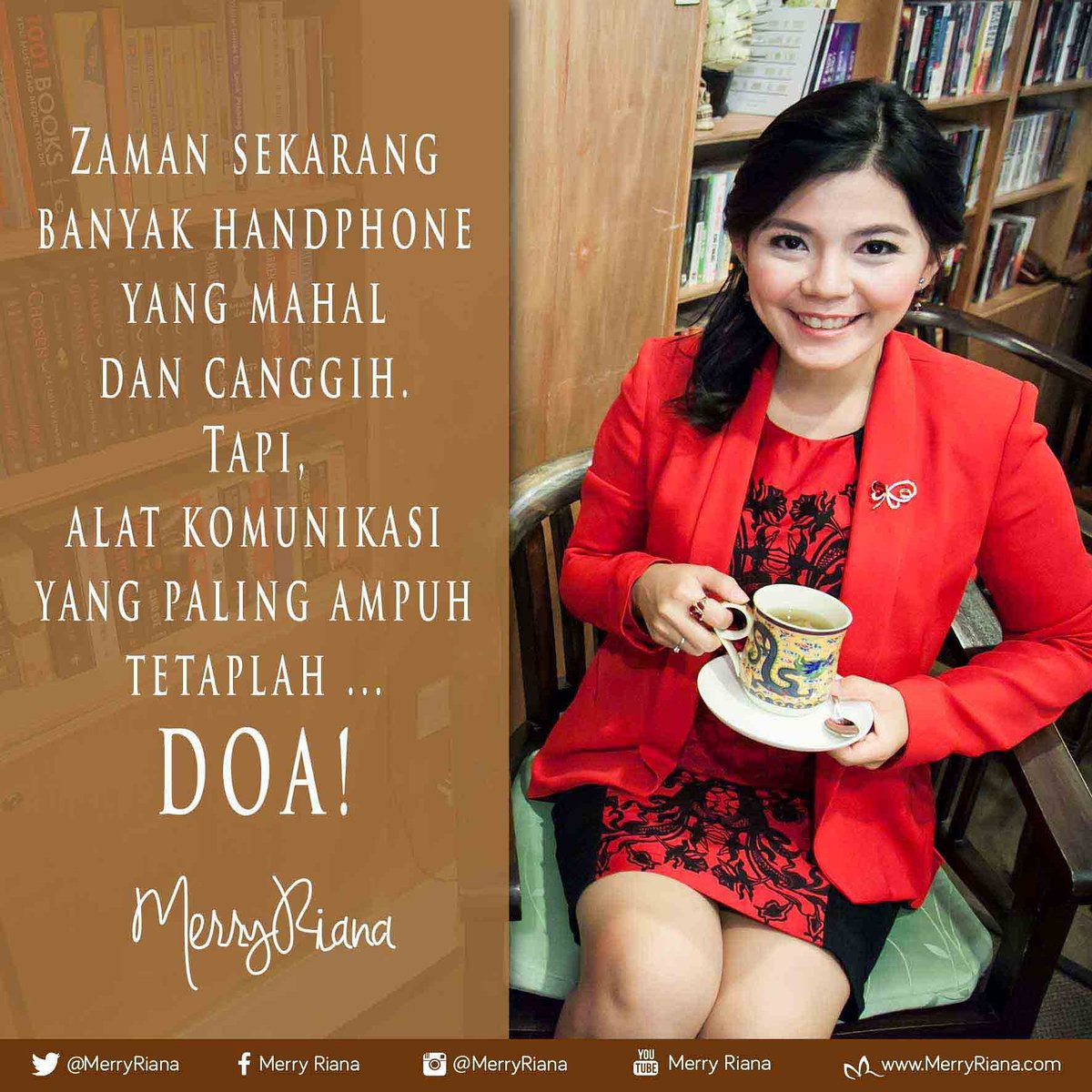 MerryRiana's tweet photo. Zaman sekarang banyak Handphone yang mahal dan canggih. Tapi alat komunikasi yang paling ampuh tetaplah DOA.
.
.
#motivasi #mr https://t.co/au3VYbDufo