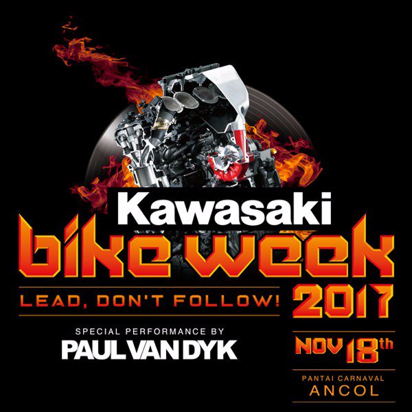 tribunnews's tweet photo. Setelah sukses di pulau Dewata Bali. Tahun ini event besar Kawasaki Bike Week kembali hadir di Pantai Carnaval Ancol, Sabtu, 18 November 2017. #KBW2017 https://t.co/PDtoxHXTJo
