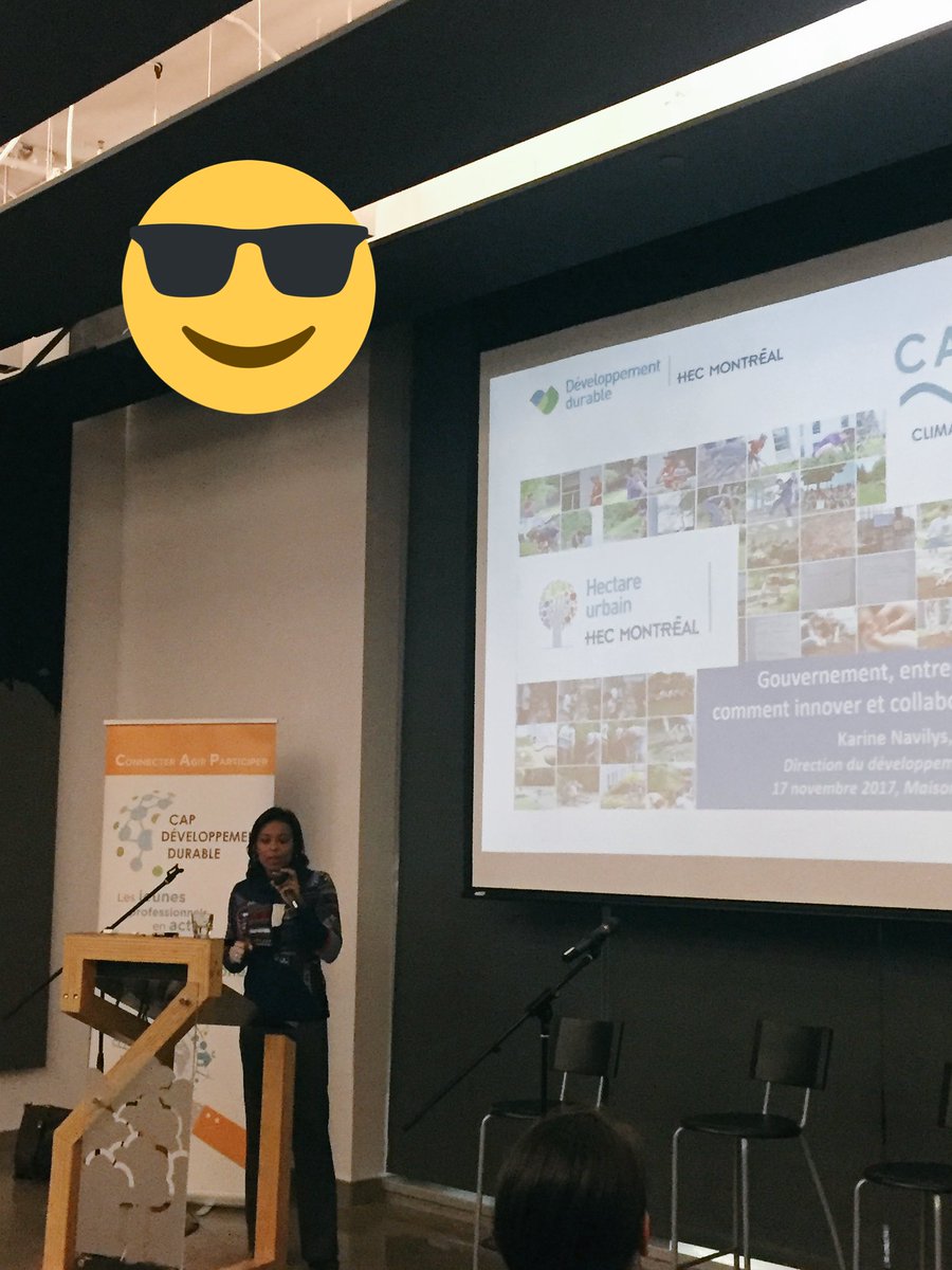 CAP_DD's tweet photo. Projet Hectar urbain de @HEC_Montreal présenté par Karine Navilys ce soir à la série #CAPCOP23 https://t.co/S68HwmBZuc