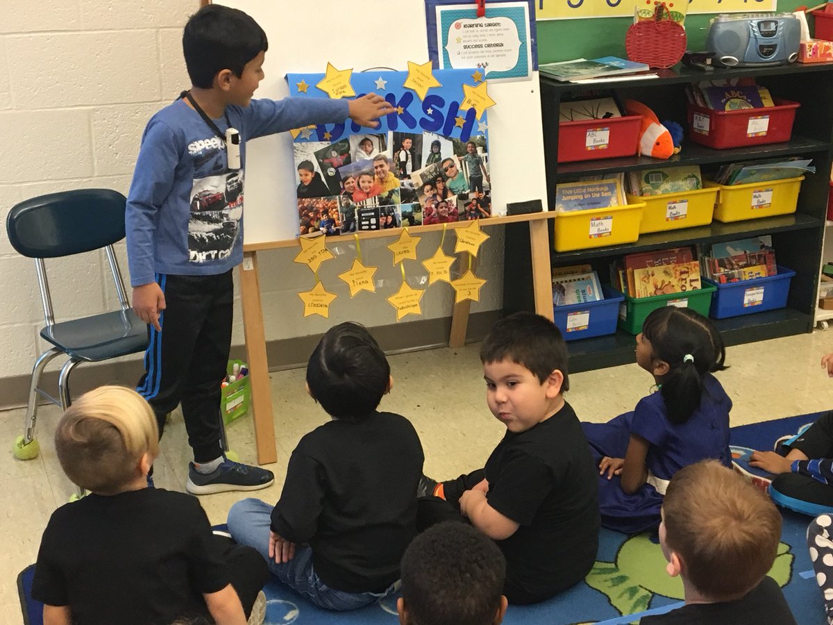 carolcollison1's tweet photo. Student leader sharing his ‘All About Me’ project! Awesome job! #LHEPride https://t.co/bmf97Jc2fd