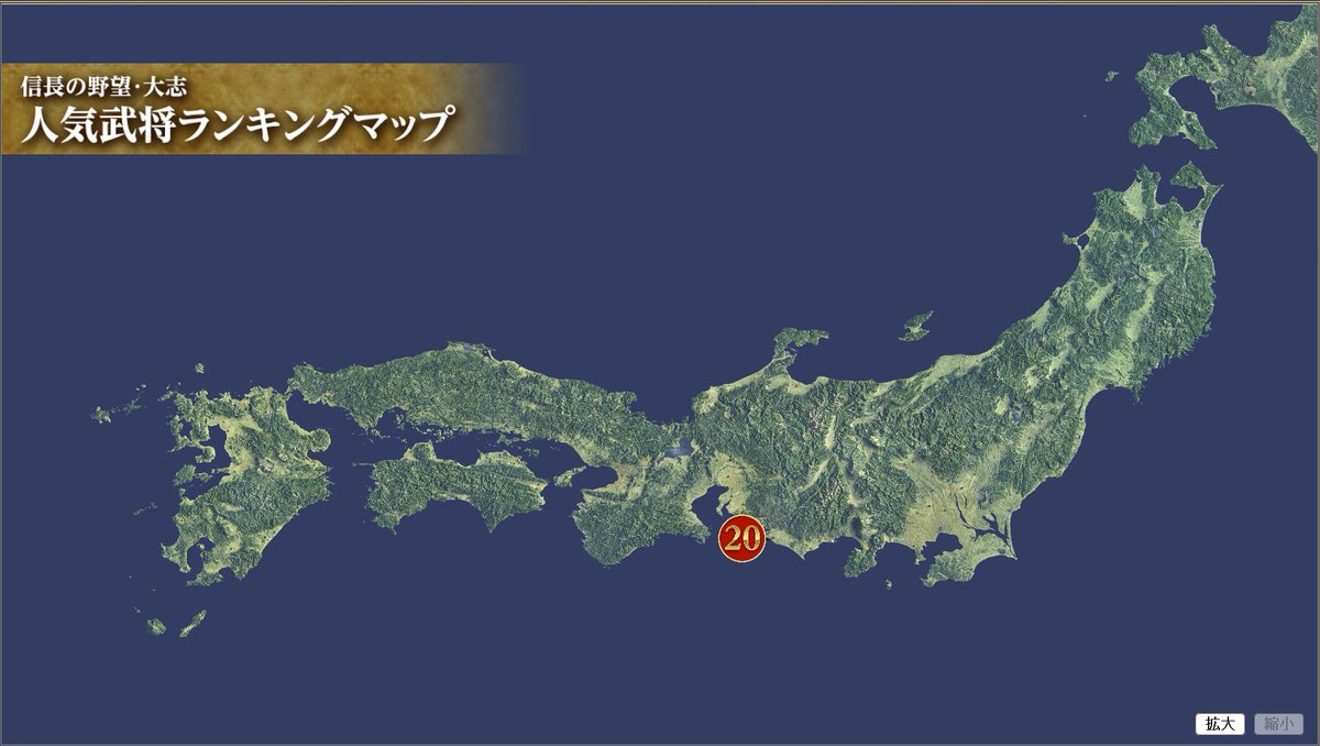 信長の野望シリーズ 公式 人気武将 カウントダウン 公式サイトではほぼ毎日紹介中 Top位からは 今作でより精細になった 全国1枚マップ の画像を利用したランキング 紹介となります 人気武将カウントダウンサイトはこちら T Co 信長の野望シリーズ 公式 人気武将 カウントダウン 公式サイトではほぼ毎日紹介中 Top位からは 今作でより精細になった 全国1枚マップ の画像を利用したランキング 紹介となります 人気武将カウントダウンサイトはこちら T Co