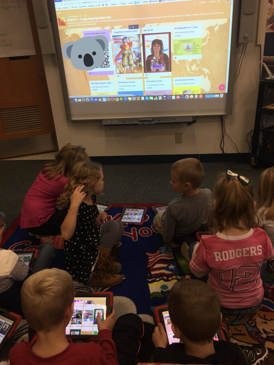 smalchow's tweet photo. These awesome @pcsd_ln 1st graders learned how to upload their character trait @PicCollage to @padlet #GRAMem #GRA17 #connectedclassrooms #RaiderStrong https://t.co/FvpUcDaKfV