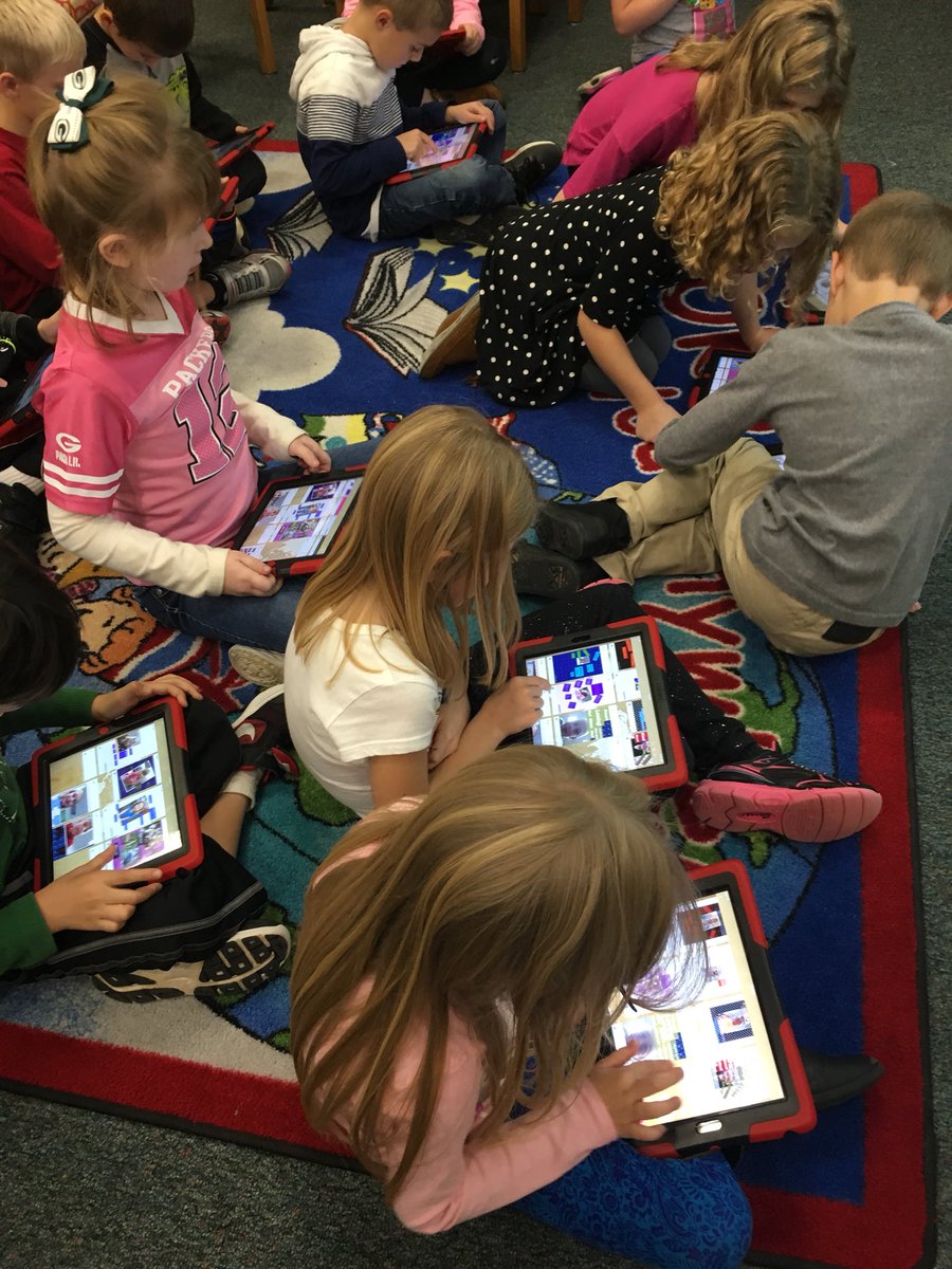 smalchow's tweet photo. These awesome @pcsd_ln 1st graders learned how to upload their character trait @PicCollage to @padlet #GRAMem #GRA17 #connectedclassrooms #RaiderStrong https://t.co/FvpUcDaKfV