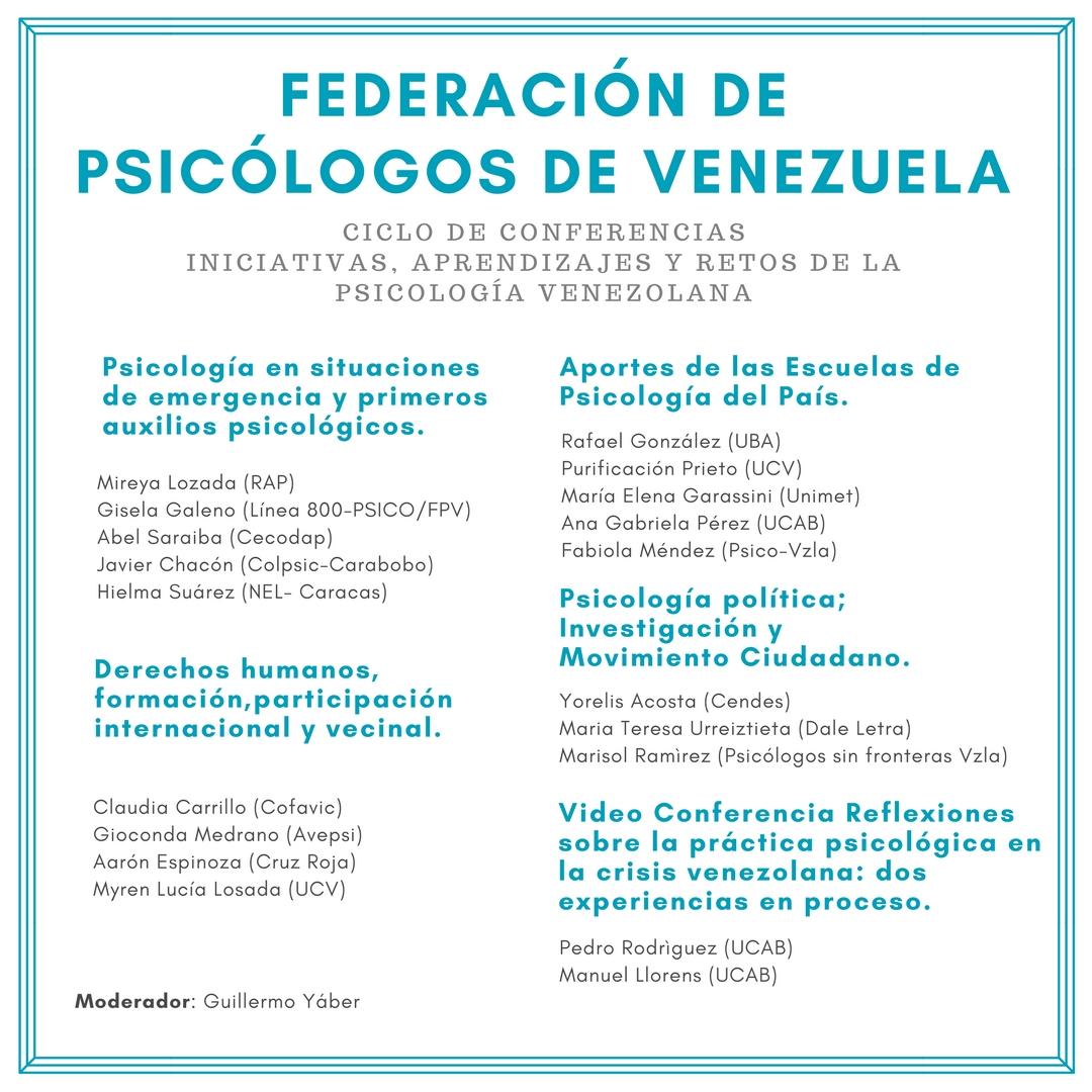fpv_vzla's tweet photo. Este 22 de noviembre a las 8am en la UCAB-Caracas (Entrada Libre). Ponentes reconocidos.
.
Expertos en diferentes áreas de la Psicología.
.
La unión de psicoestudiantes de todo el país.
.
¡NO TE LO PUEDES PERDER!

#SoyPsicólogo https://t.co/7UcVjtSqG0