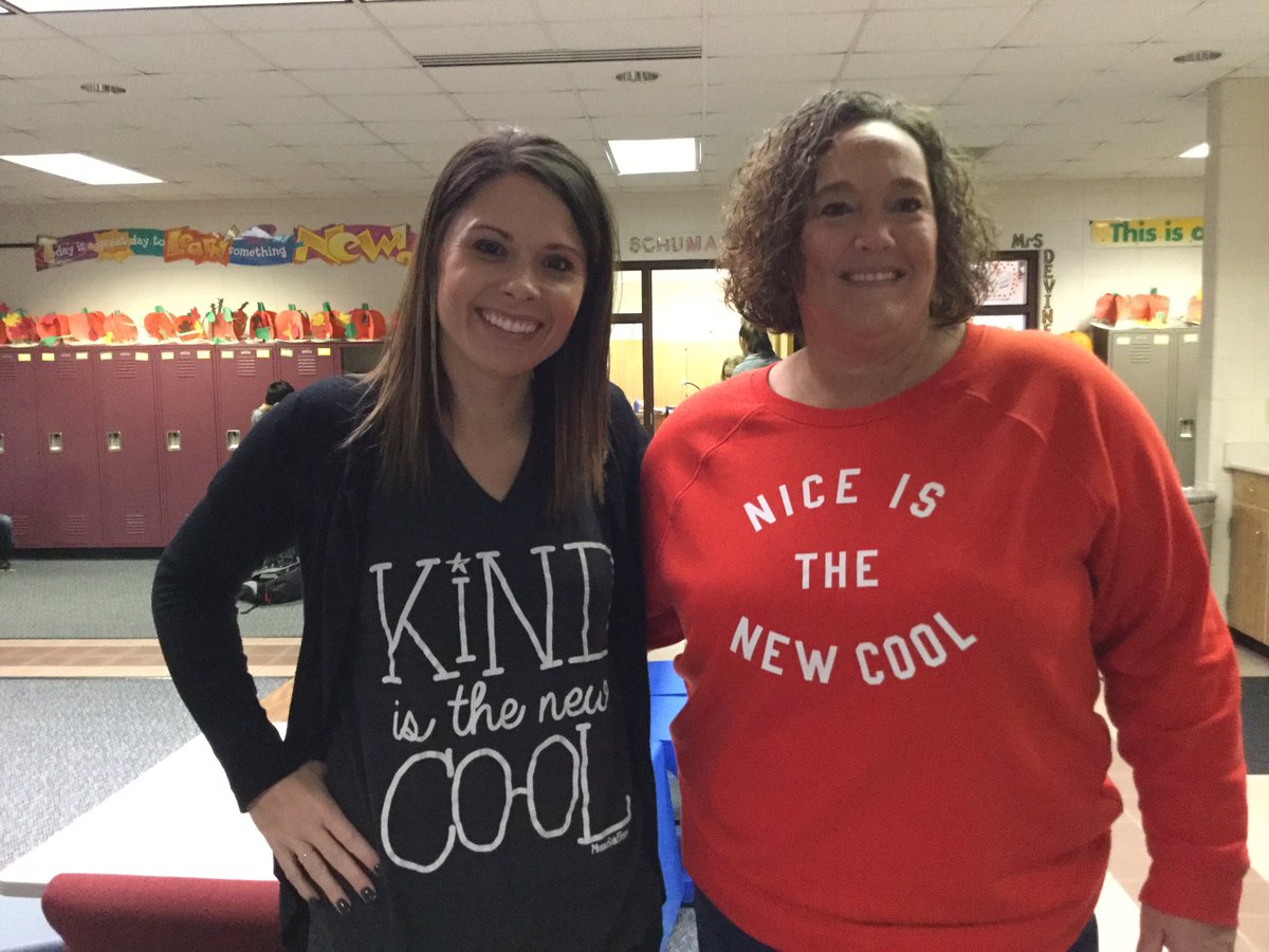 labansky4th's tweet photo. @cerny4th and Ms. Fanning showing that kindness matters! #sdminspire @NISMilton https://t.co/hkqYY48GQ9
