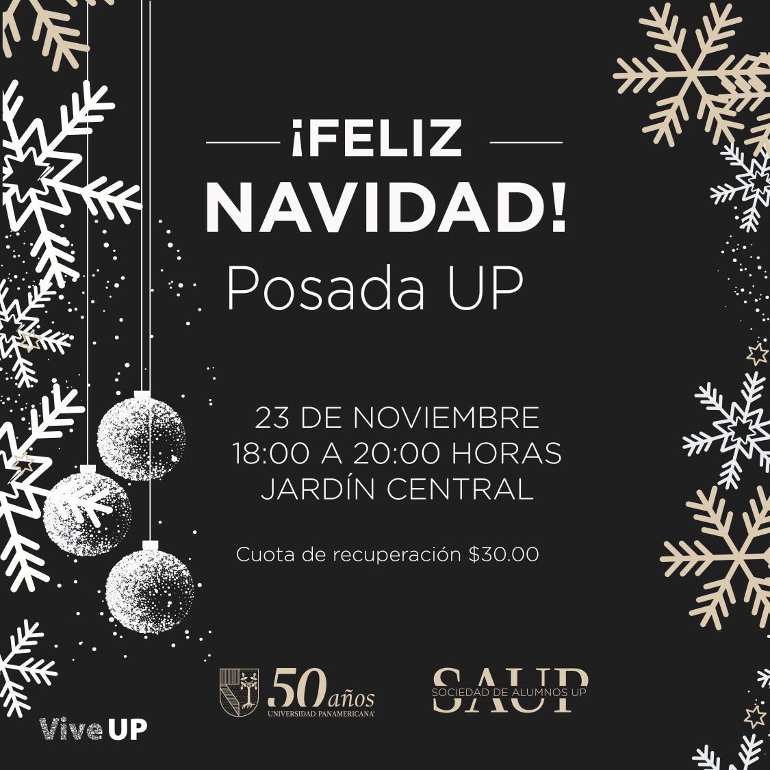 negocios_up's tweet photo. ¡Te invitamos a asistir el próximo jueves 23 de noviembre a la Posada UP!
¡Festeja la Navidad con nosotros en Jardín Central, no olvides adquirir tus boletos!
#SAUP https://t.co/ziDnLrAjKF