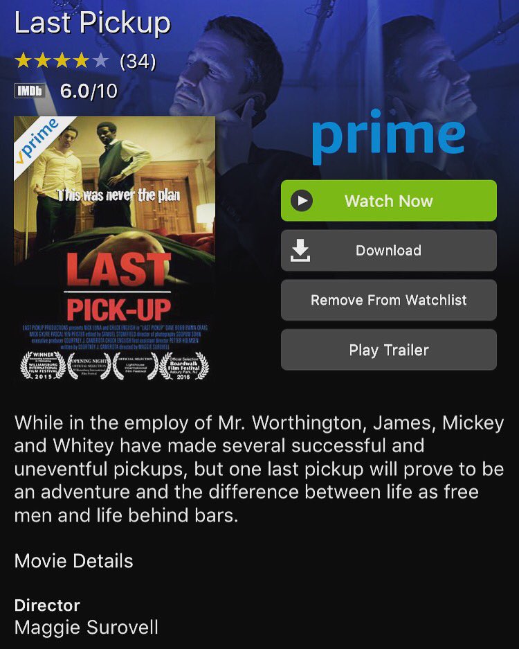 lastpickup's tweet photo. #FBF to the release of #lastpickup on @AmazonVideo  
#independentfilm #anniversary #nyc #film #actor #amazon 
@AmazonVideoUK @AmazonVideoDE https://t.co/m28dV5hhd9