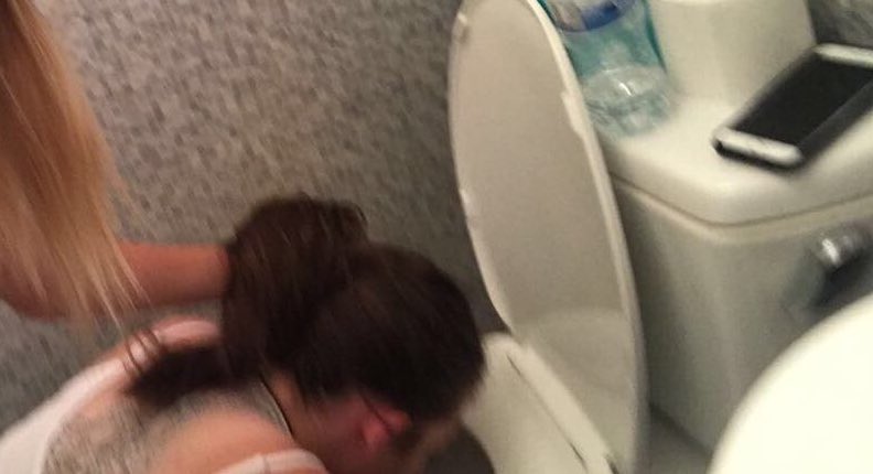 eerinbrady's tweet photo. Happy bday my psycho, wouldn't want to spend 25 min holding anyone else's hair!! love you Jose!!!❤️❤️😘😘 @EmilyZuberr https://t.co/esbKZB6nhB