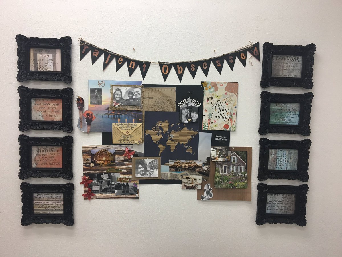 Love this! West Covina's vision board! Very inspiring to see! GM, Yvonne is putting the work to make the goals happen! Best in class!