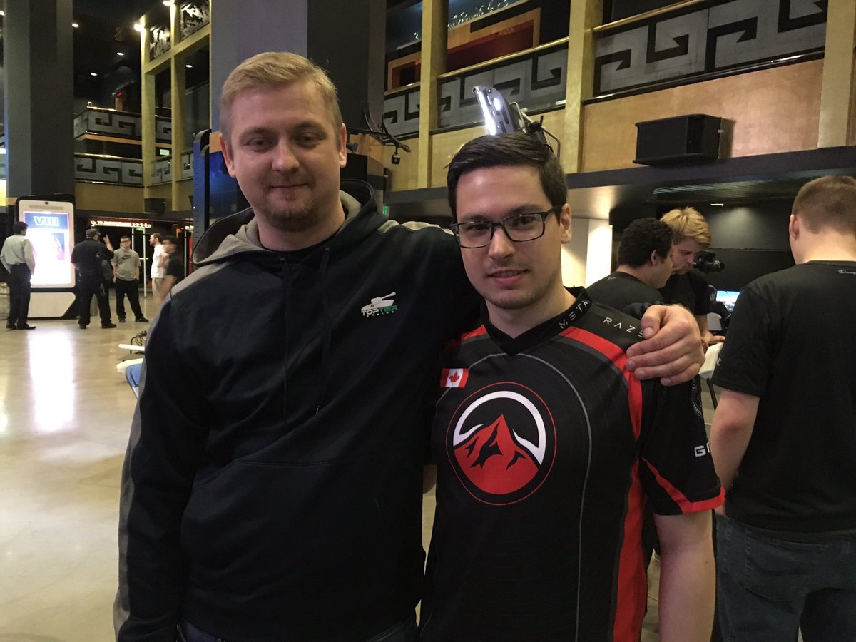WGLNA's tweet photo. The @worldoftanks @WGLNA #WGLNAFinals is 24 hrs away! caught up to @ElevateGG  @Top_Tier_Wot  captains @TheComps and #rudeawaking @YoottWGA https://t.co/dEjCk5BDRv
