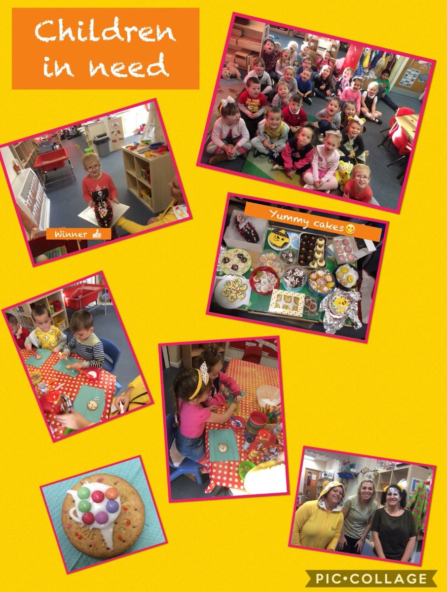 Penketh South Reception enjoying #childreninneed2017 😃