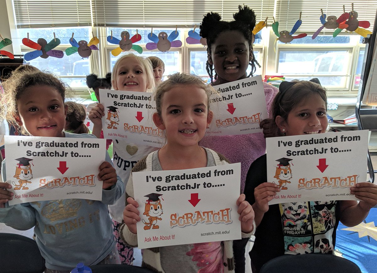 ReginaSchaffer's tweet photo. Our 1st group of 3rd graders got their new accounts today to move from @ScratchJr to @scratch! Today was exploration after learning the interface. Stay tuned... #WeRBayview #MTPSCodes #csk8 https://t.co/HlxEXkbree