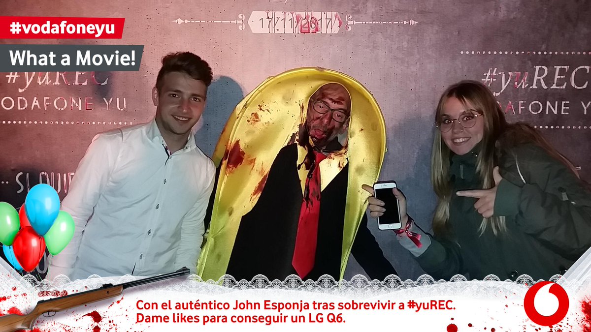unonuevenueve6's tweet photo. Aquí me tenéis, pasándolo de miedo en #yuREC gracias a #vodafoneyu. Dame likes para conseguir el movilaco de moda LG Q6 https://t.co/UqclKxY24B