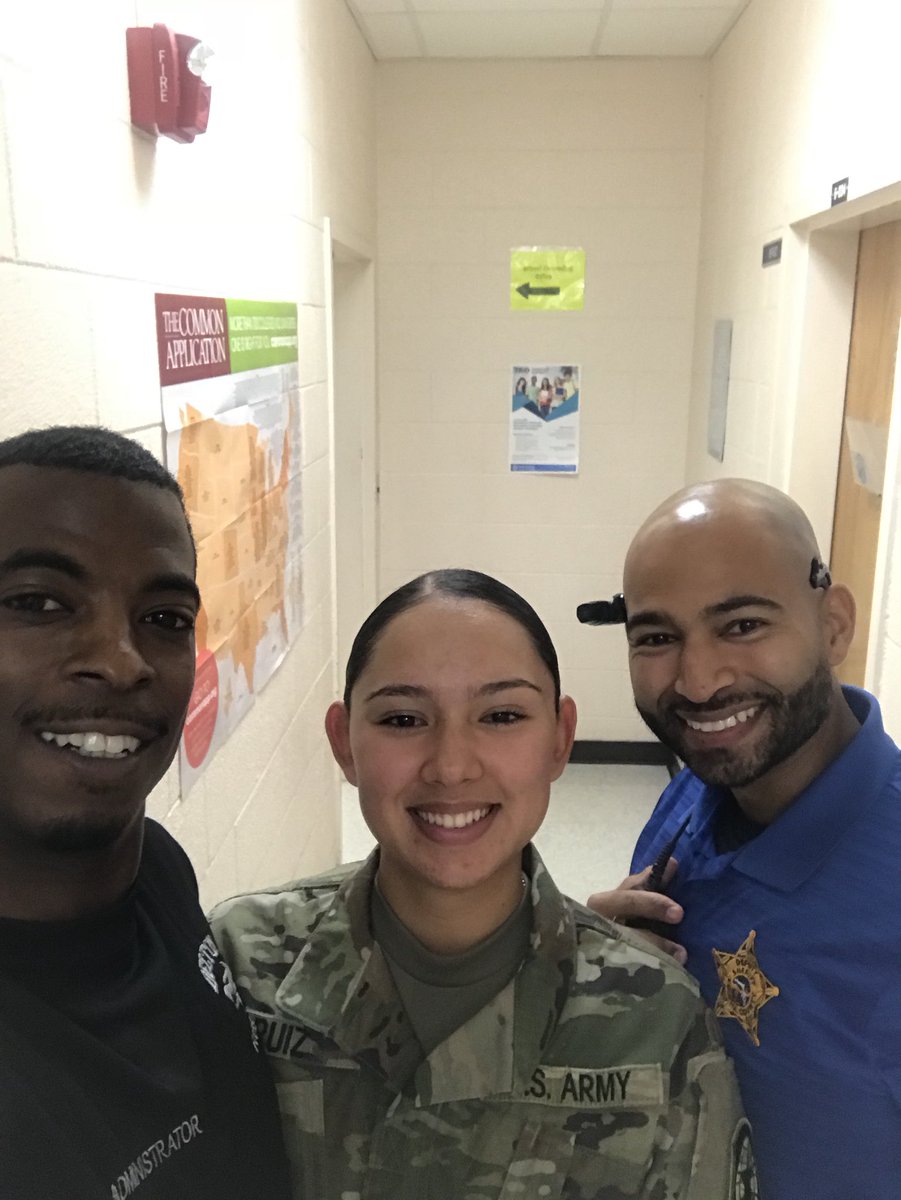 ky_cowan's tweet photo. Look who’s back.. Deltona HS alumni serving and making us proud. We wish you and all our wolves success. You are ready to lead Ms. Ruiz. JROTC has prepared you well. https://t.co/AiMR2VqLHJ