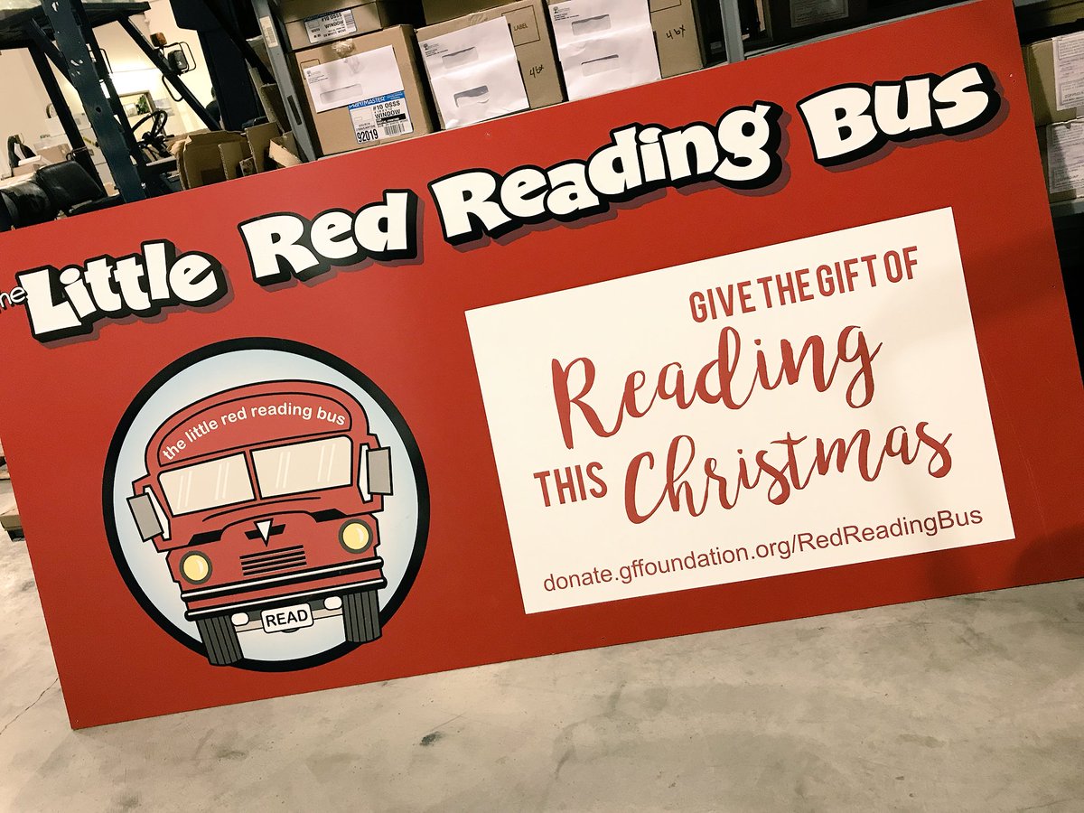GFRedReadingBus's tweet photo. Thank you, #CustomStripes!! Our sign is ready for Grand Forks Lions Club Christmas in the Park! #ILoveGFK #GFSchools #readeveryday https://t.co/mosr9jwGYP