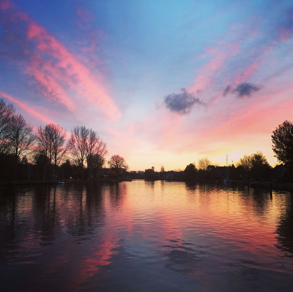 dael_roos's tweet photo. Vandaag op de terugweg vanaf het pontje bij jou, spaarne. 🌅🚲 zegt Yunianti https://t.co/iXuEvvYsL7