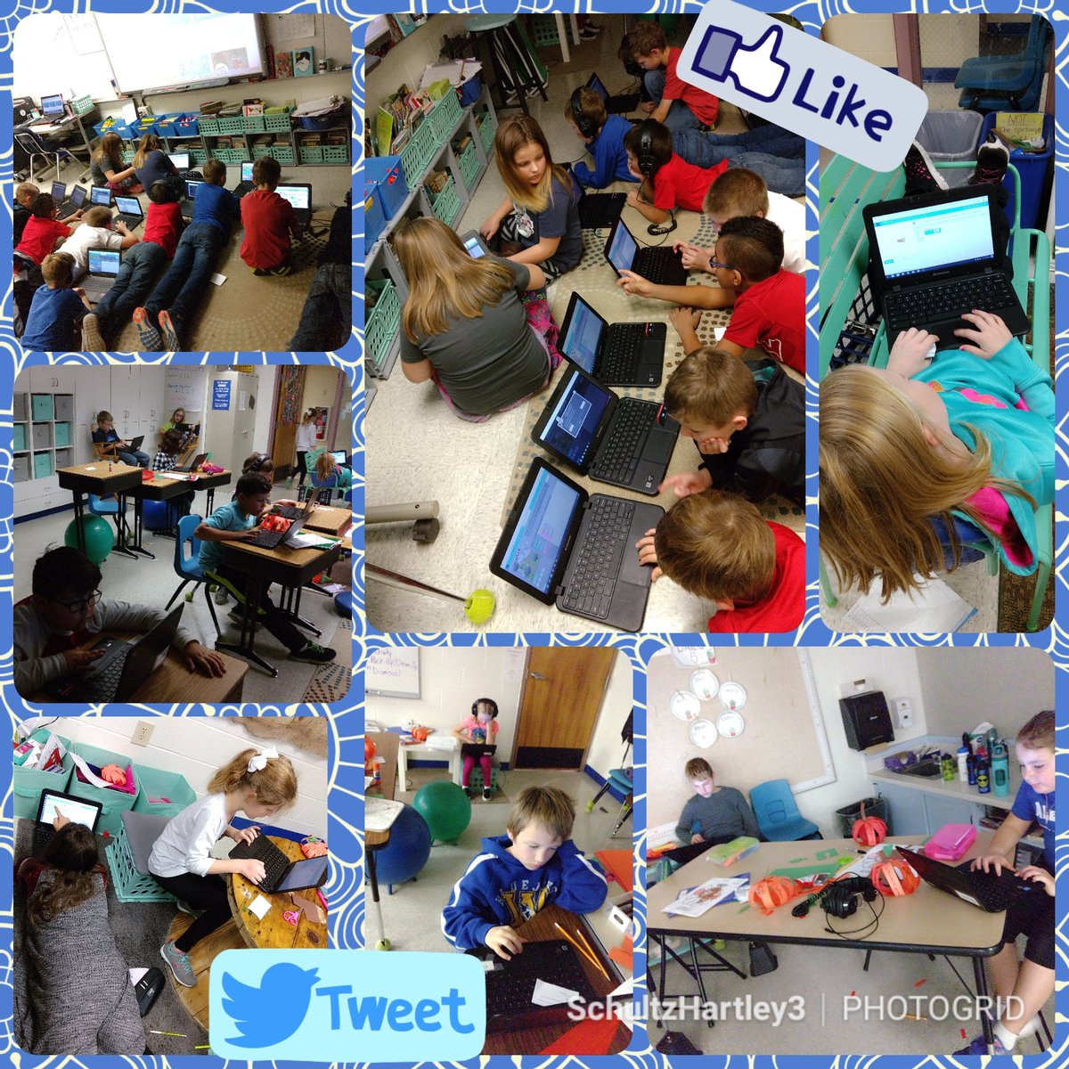 SchultzHartley3's tweet photo. We began coding today. Using great info from #npplc17 conference to get ready for the #HourOfCode next month. #futureprogramers #codevember @HartleyWasecaMN https://t.co/5jWh7ZWhPp