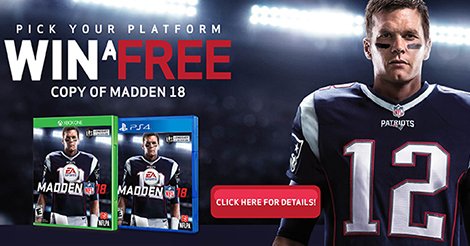 Trade4Cashcom's tweet photo. Enter for a chance to win #Madden18 from @Trade4Cashcom #giveaway https://t.co/mRhHxUHlmq https://t.co/QC5jaQhYJZ