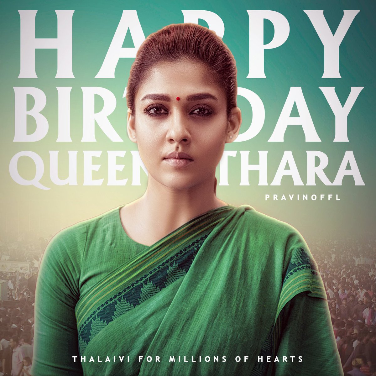 PravinOffl's tweet photo. #HBDLadySuperStarNayanthara ❤
Another Design :) :) @VigneshShivN https://t.co/fc3YohhtgF