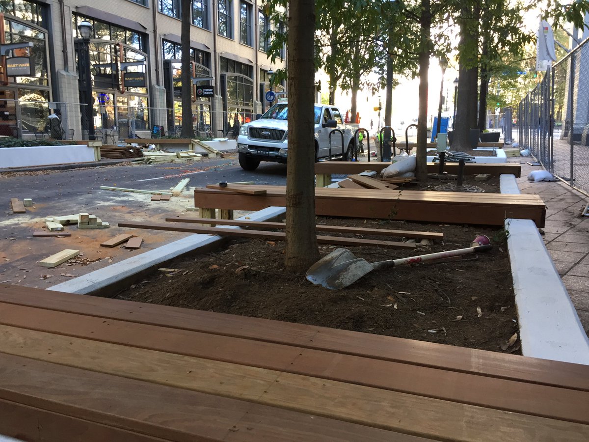 ATLCityStudio's tweet photo. Anyone seen what we've got going on over at Broad Street? Could be a pilot project for better public spaces. Here's a sneak peak for your Friday! Check it out! #designATL #designisforeveryone https://t.co/LmnwnmuH8M