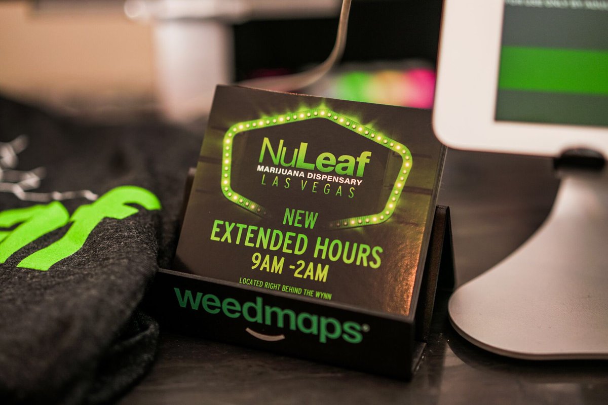 NuLeafNV's tweet photo. New extended hours ✌️😎
#mjbizcon https://t.co/27eQFEklv1