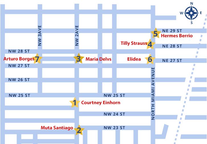 miamiparking's tweet photo. Here is the map for tomorrow's #ParkYourArt! Join us in Wynwood as the winning artists paint their parking machines live. @BeeFreeMedia https://t.co/C0It4IAD72