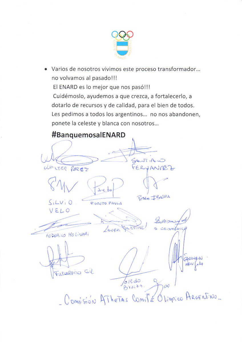 brainfinitoledo's tweet photo. No volvamos al pasado, el ENARD nos cambió la forma de hacer deporte a los atletas argentinos! Ponete la celeste y blanca! #BanquemosAlENARD https://t.co/vaO2pa4Ns8