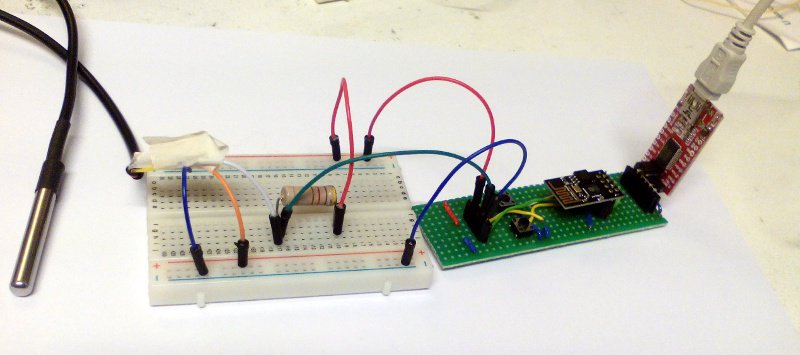 LucVolders2's tweet photo. Oh no !! Not another #esp8266 @ESP8266 thermometer. Yes but now written in #espbasic for future testing of cloud #iot services. https://t.co/sOOvNpBcTQ