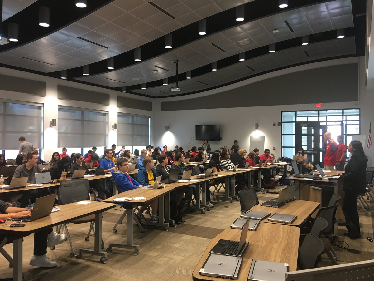 learningTurner's tweet image. TroyHacks is under way! Over 80 students here to learn about computer coding, on a Friday evening!! I love AHS. #futureisbright #codingrules