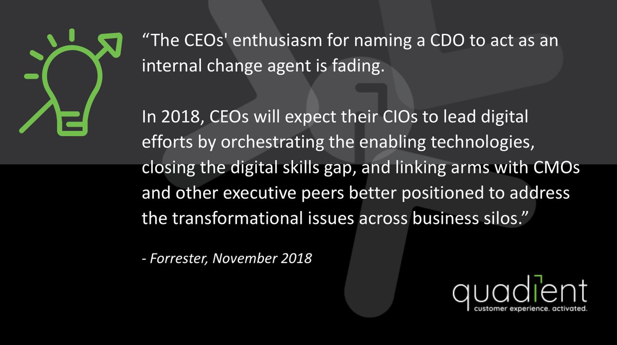 Quadient's tweet photo. Take a look at Complimentary report from @forrester: 'CIO’s to Make The Chief Digital Officer Obsolete' https://t.co/JmcnlV22yt 

#StarCIO 
#CX https://t.co/1OA6MmQKYM