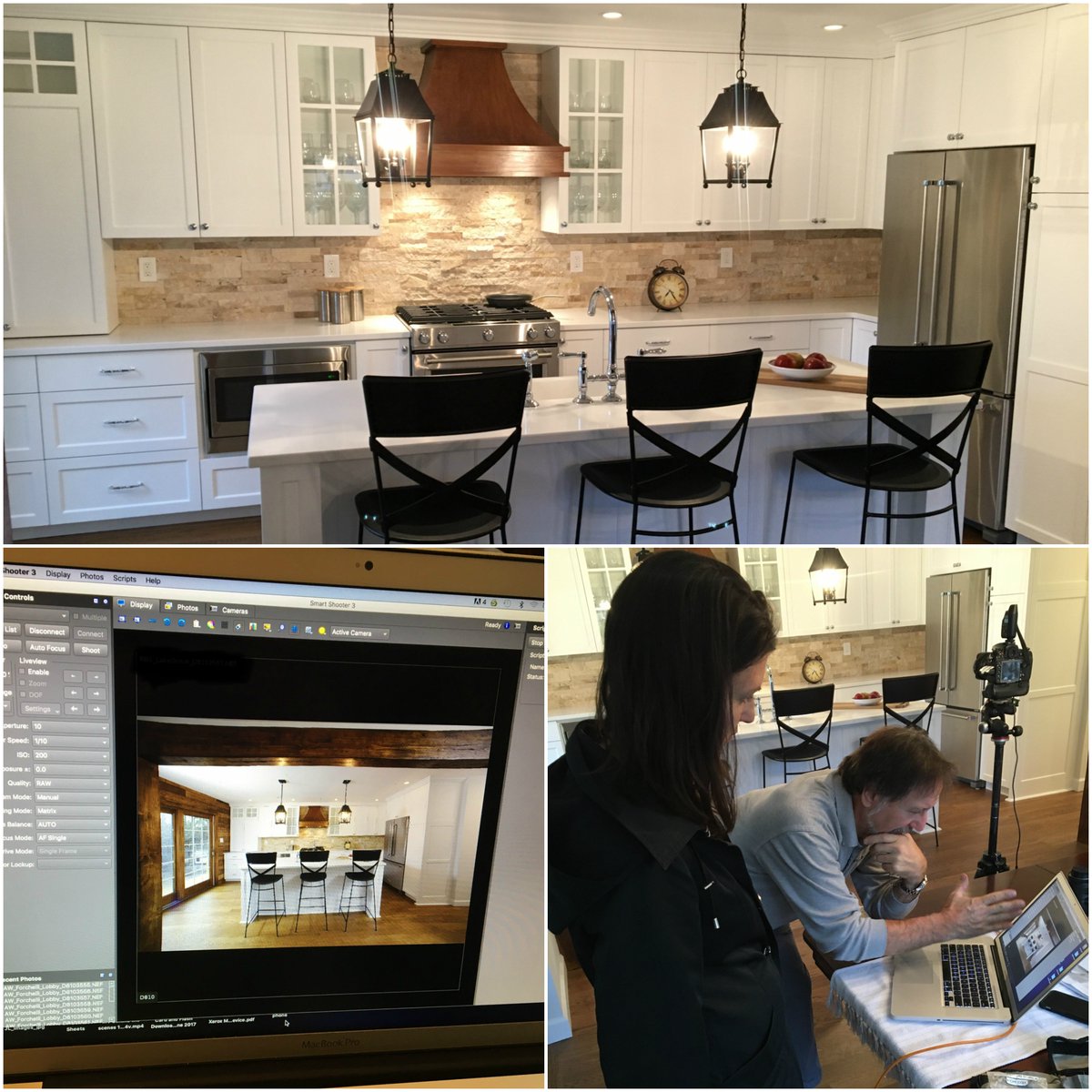 Sneak peek of a Heritage Wide Plank Flooring &amp; Millwork kitchen photo shoot! This client chose HWPFM to help replicate a kitchen they saw on HGTV. Using Maple cabinetry painted white, we were able to do just that!