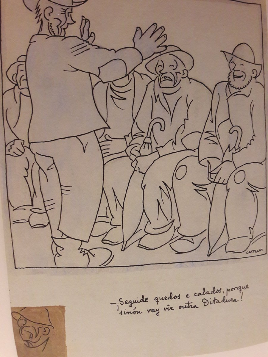 Rivasbarrs's tweet photo. "Seguide quedos e calados porque senón vai vir outra Ditadura"
Que xenial Castelao, un clásico: o que sempre é actual. https://t.co/DkxMQpqxex