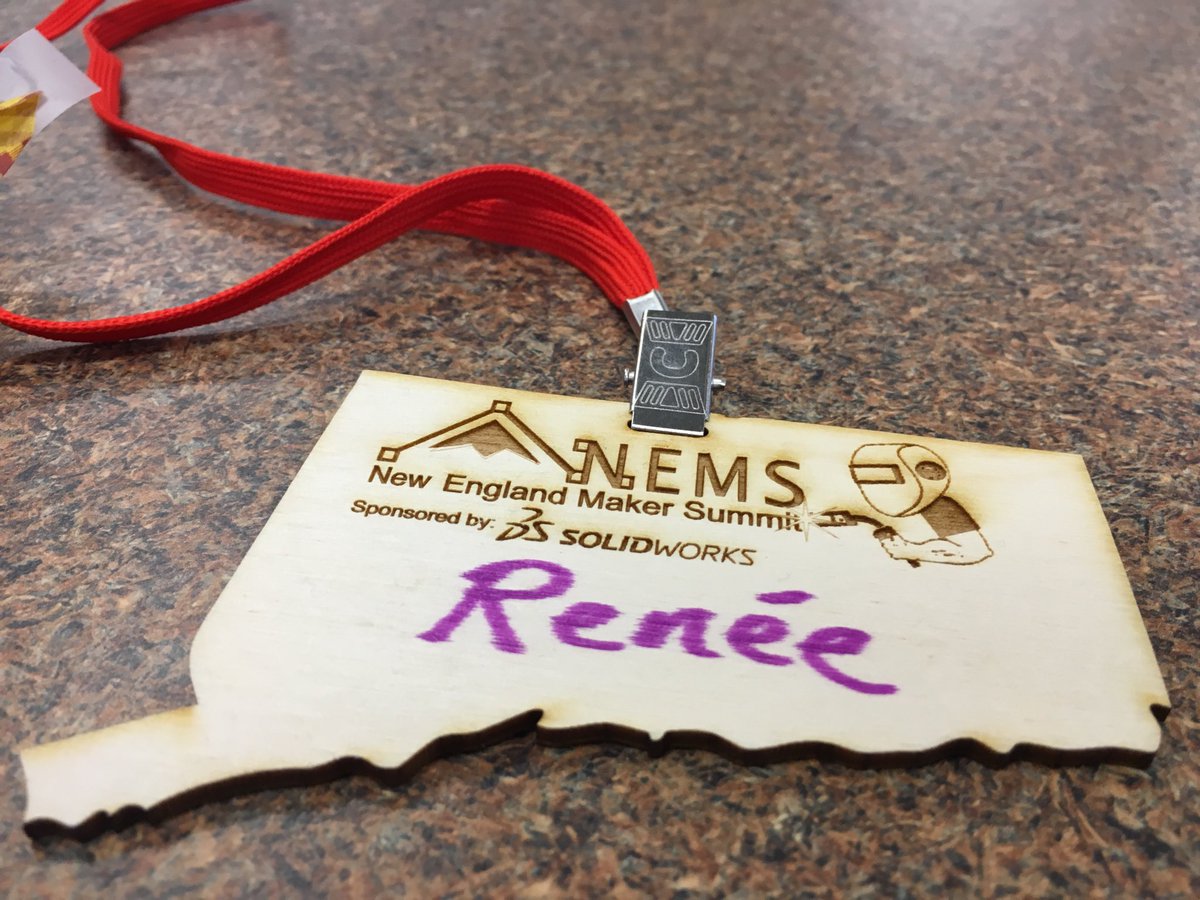 reneedata's tweet photo. The best conference nametags! Thanks #NEMS2017 https://t.co/TS6NHw5fcW