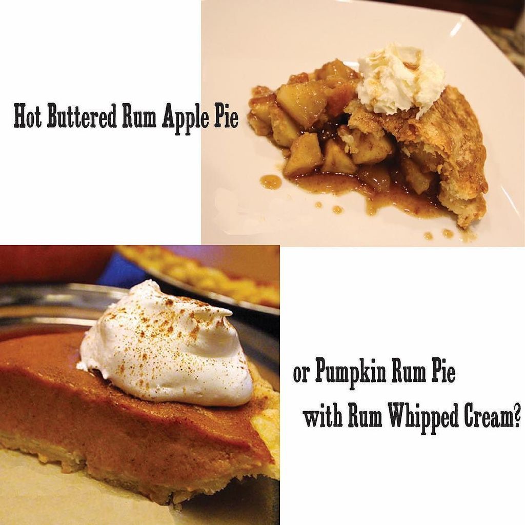 rumtherapy's tweet photo. Hot Buttered Rum Apple Pie or Pumpkin Rum Pie with Rum Whipped Cream? Find both recipes on our website and whip up some rumlicious thanksgiving deserts!
.
.
.
#thanksgiving #pie #recipes #applepie #pumpkinpie #rum #rumtherapy #rum_therapy #cookingwithrum https://t.co/7UTRvp2DAr https://t.co/82CVoMd2TO