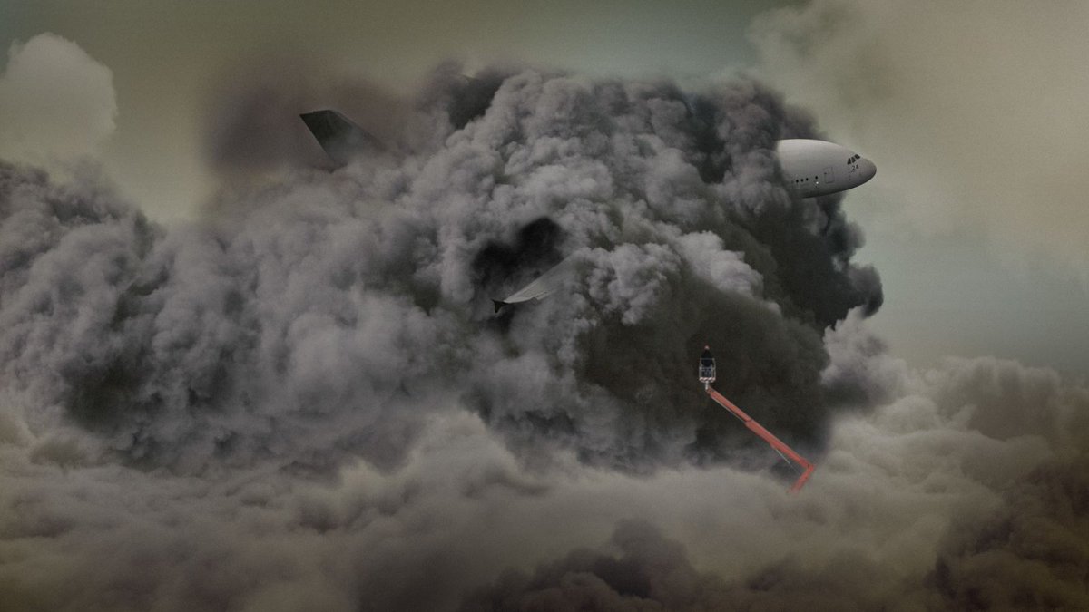 TheOnion's tweet photo. Emergency Responders Working To Dislodge Commercial Jet From Thick, Polluted Cloud Over New Delhi https://t.co/0GWDacRuxF https://t.co/hxnG2d4kYU