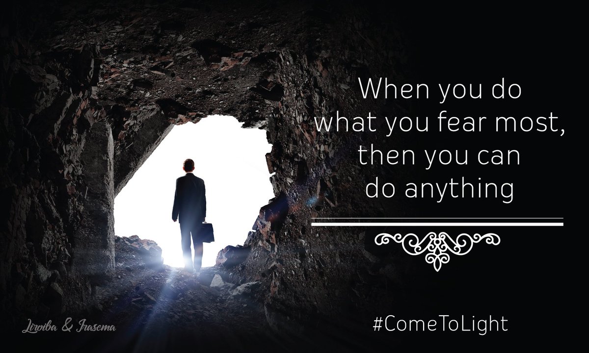 iragonz's tweet image. When you do what you fear most, then you can do anything!
#ComeToLight #OvercomeFears #Leadership #DoAnything