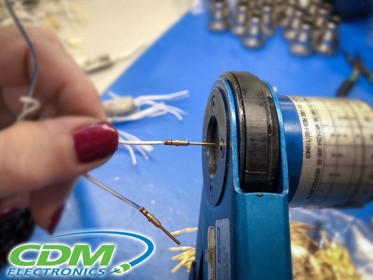 cdmincorporated's tweet photo. CDM’s ISO-approved manufacturing facility has skilled technicians for every phase of cable and connector prep, assembly and termination! #CustomCable #Winchester #CrimpTool #CablePrep #WireStripper #CDMelectronics #CablesAndConnectors https://t.co/hxKW5T4poJ