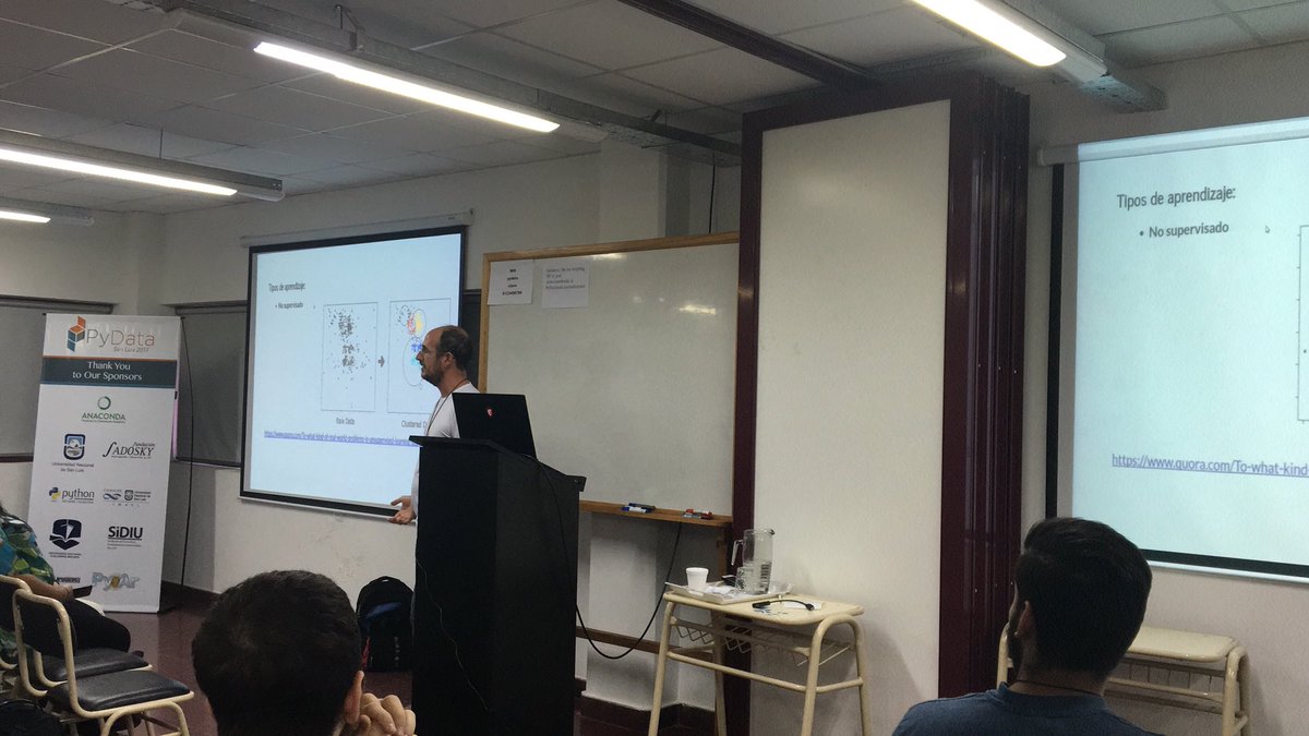 JoshoMaga's tweet photo. @machinalis @PyDataSL @ArielRossanigo presentando “Deep learning para el procesado de imágenes” en #PyDataSL #machinalife https://t.co/ywnusckTaC