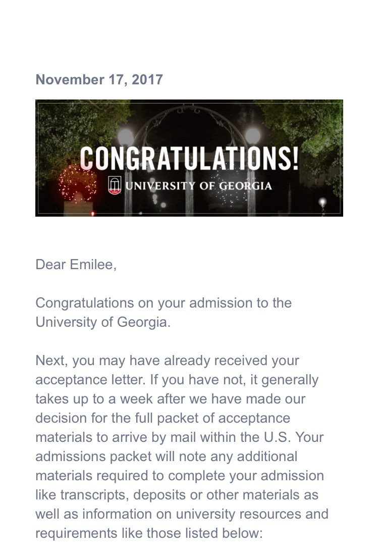 EickhoffEmilee's tweet photo. Literally crying tears of joy! UGA '22 https://t.co/TGWbQRUjkC