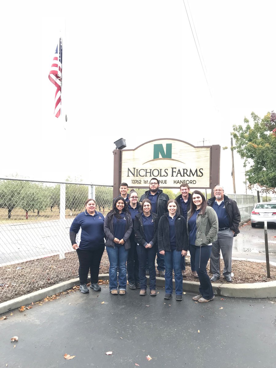 COSGiant's tweet photo. Big Thanks! To Nichols Farms for hosting our Ag Business club today! We got a glimpse into pistachio-production. #agbusiness #cosag https://t.co/LnJtH7KauC