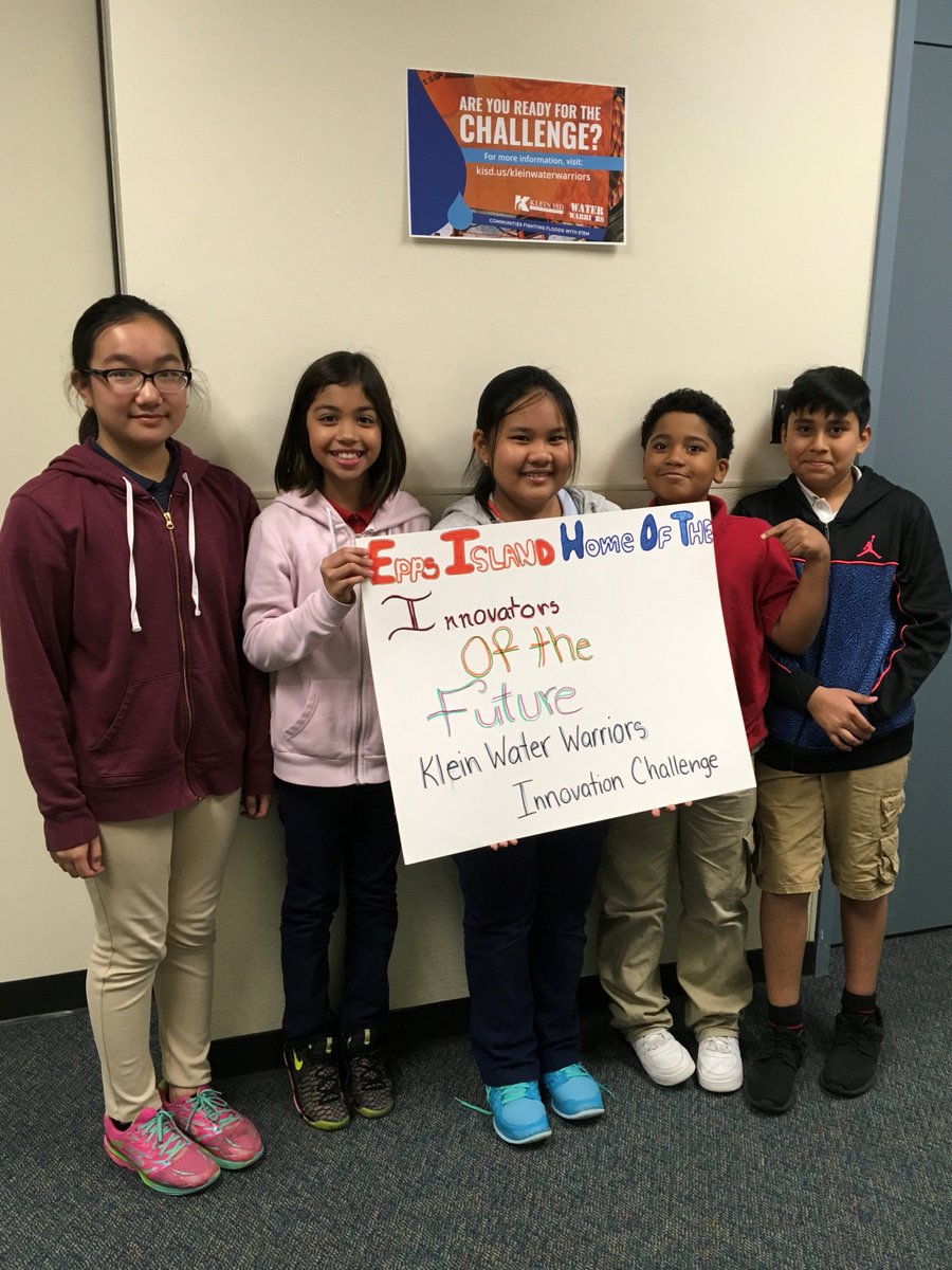 Epps Island Team Innovators of the Future ready for the challenge!!! #kleinwaterwarriors <a href="/KleinISDscience/">Klein ISD Science</a> <a href="/EppsIslandKISD/">Epps Island</a>